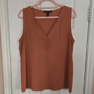 Forever 21 Rust V-Neck Tank Top